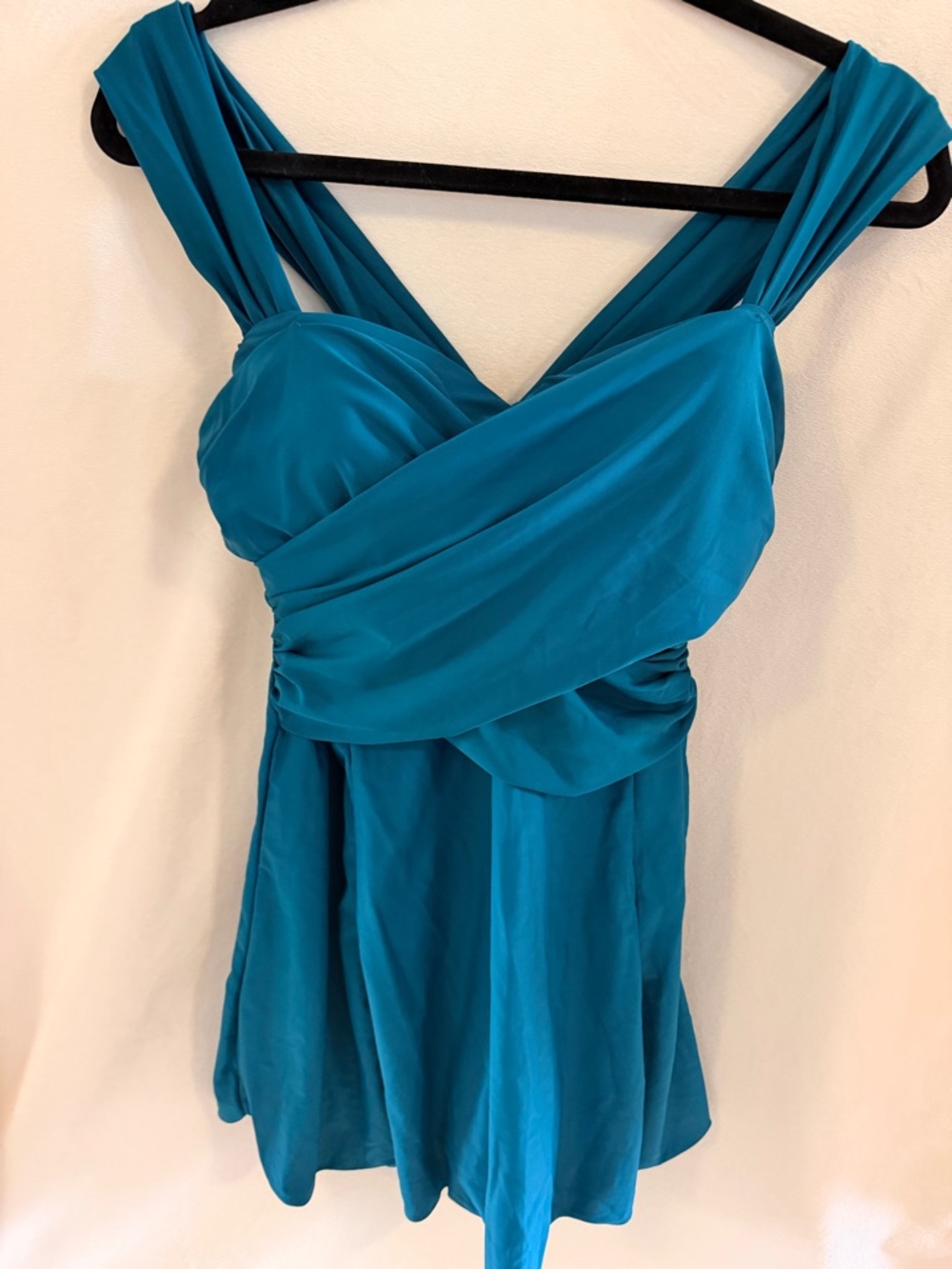 Turquoise Women's One-Piece Swimdress - Classic Flattering Coverage